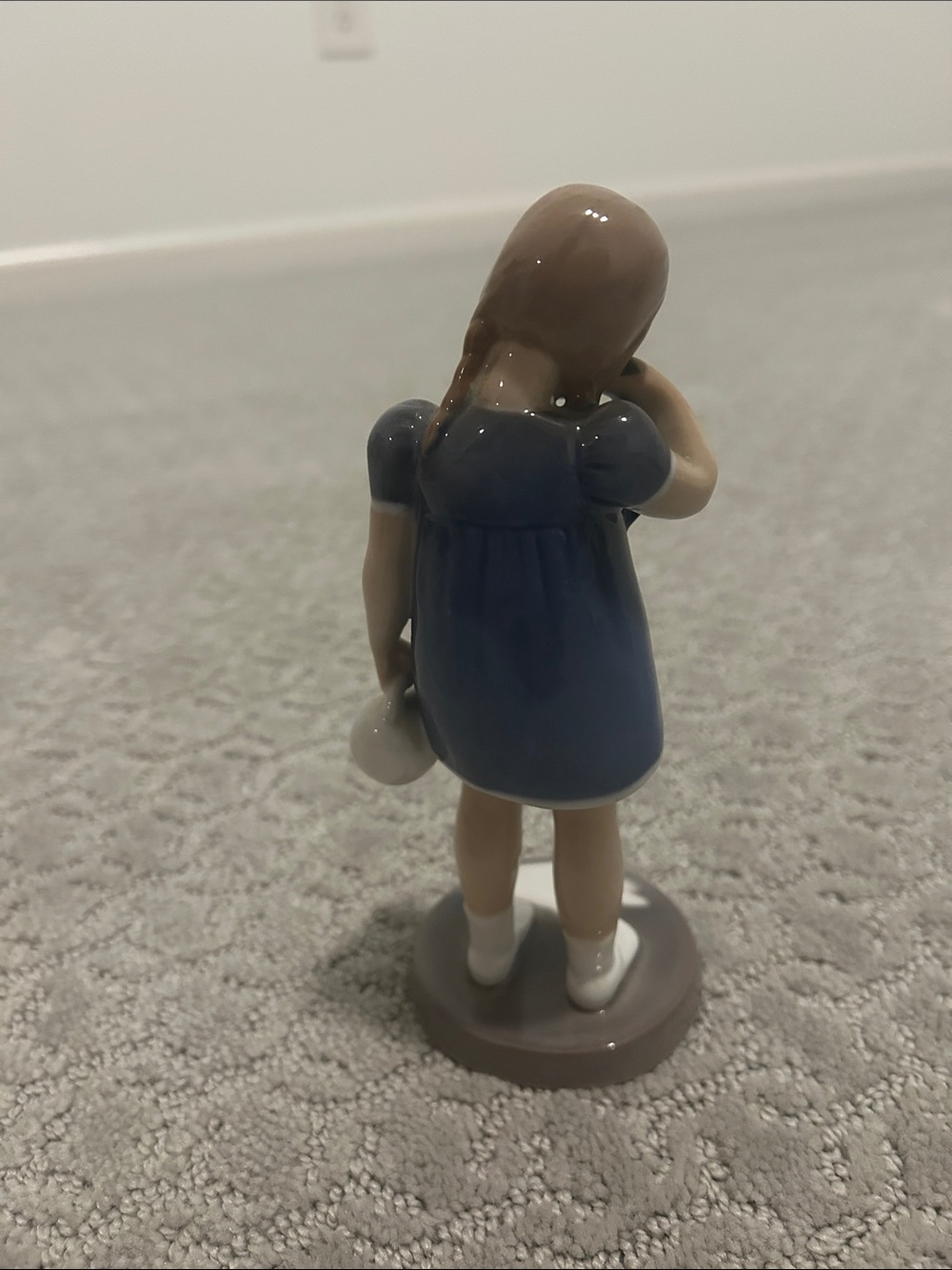Bing and Grondhal Porcelain Girl Figurine in Blue Dress - Picture 2 of 3
